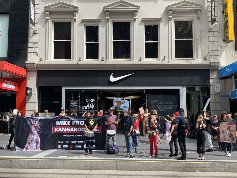 Nike kangaroo protest 